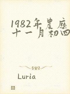 1982年农历十一月初四属狗是什么命