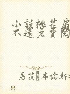 小说桃花扇落君不还免费阅读全文