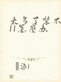 太多了装不下h11怎么办