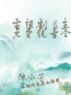 电视剧《主角》免费观看全集