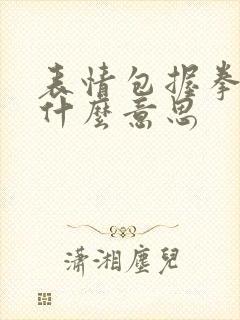 表情包握拳头是什么意思