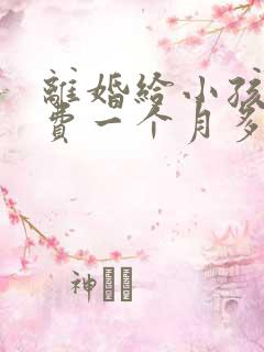 离婚给小孩抚养费一个月多少钱