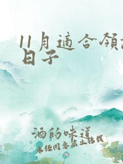 11月适合领证日子