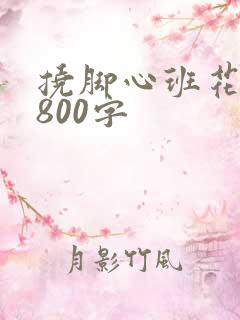 挠脚心班花作文800字