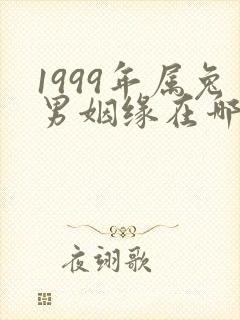 1999年属兔男姻缘在哪年