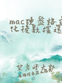 mac硬盘格式化后数据还能恢复吗