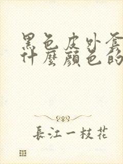 黑色皮外套内搭什么颜色的衣服好看