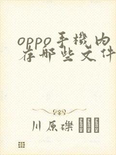 oppo手机内存哪些文件夹可以删除