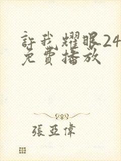 许我耀眼24集免费播放