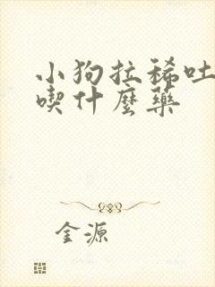 小狗拉稀吐白沫吃什么药