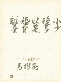 离婚以后小孩抚养费是多少钱一个月