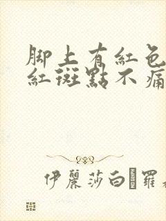 脚上有红色的小红斑点不痛不痒