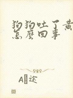 狗狗吐了黄水是怎么回事