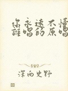 你永远不懂我是谁唱的原唱