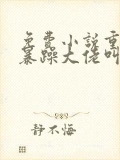 免费小说重生后暴躁大佬叫我小祖宗