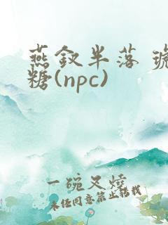 燕钗半落 琥珀糖(npc)