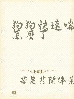 狗狗快速喘气是怎么了