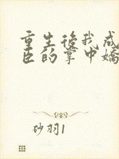 重生后我成了权臣的掌中娇最新