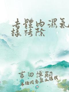 去体内湿气重怎样祛除