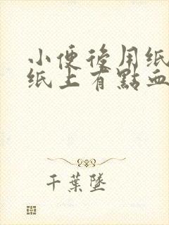 小便后用纸擦时纸上有点血是什么原因?