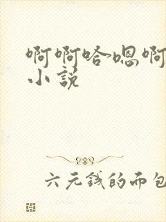 啊啊哈嗯啊好爽小说