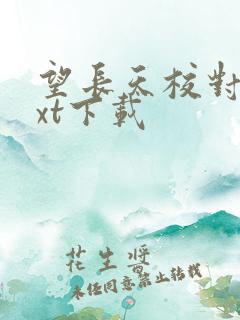 望长天校对版txt下载