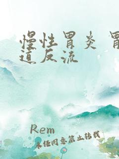 慢性胃炎 胃食道反流