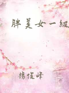 胖美女一级片