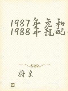 1987年兔和1988年龙配婚姻好不好