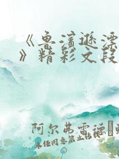 《鲁滨逊漂流记》精彩文段