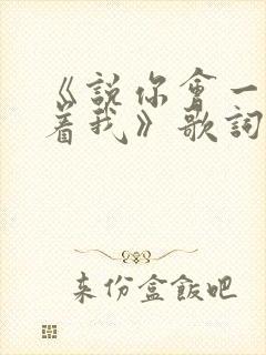 《说你会一直爱着我》歌词