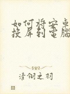 如何将安卓手机投屏到电脑