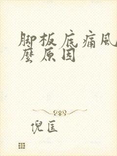 脚板底痛风是什么原因