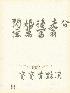 闪婚后老公竟是亿万富翁