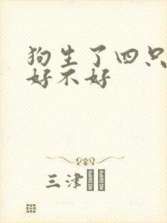 狗生了四只小狗好不好