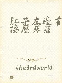 肚子左边有硬块按压疼痛