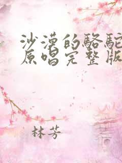 沙漠的骆驼歌曲原唱完整版