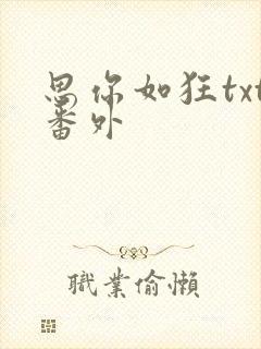 思你如狂txt番外