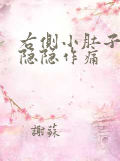 右侧小肚子下方隐隐作痛