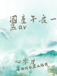 国产午夜一区二区av