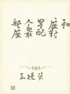 哪个星座和摩羯座最配对