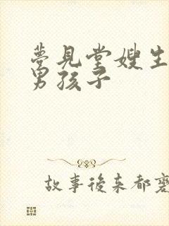 梦见堂嫂生了个男孩子