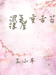 湿气重舌苔发白很厚