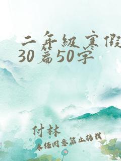 二年级寒假日记30篇50字
