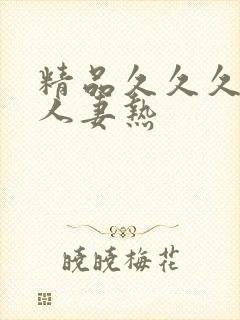 精品久久久久久人妻热