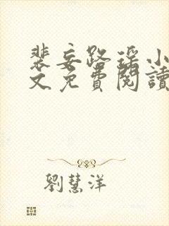 裴妄路瑶小说全文免费阅读