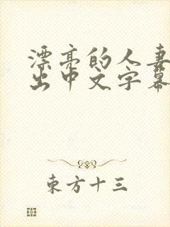 漂亮的人妻被中出中文字幕