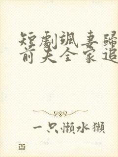 短剧飒妻归来,前夫全家追悔莫及