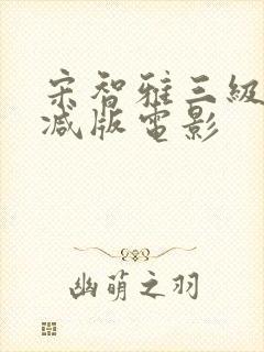 宋智雅三级无删减版电影