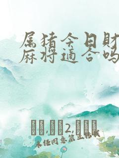 属猪今日财运打麻将适合吗